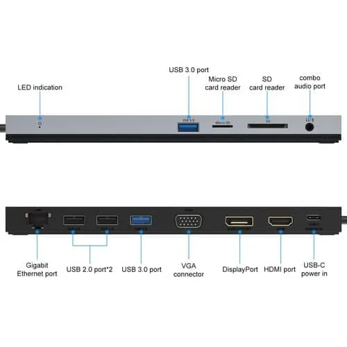 Usb-C Triple Screen Docking Station - DY-TU4409